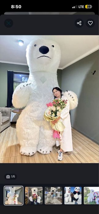 Мишка аниматор для праздника