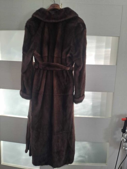 Haină lungă de blana