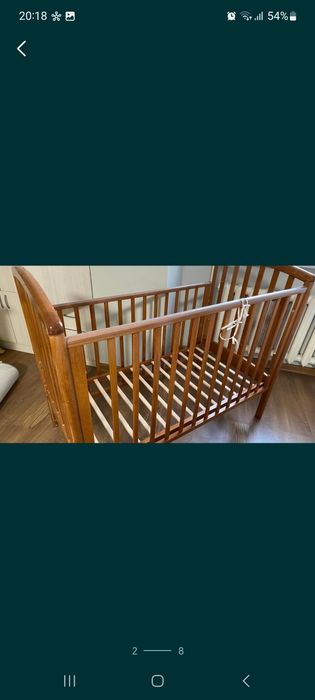 Детская кровать 60×120 с матрасом