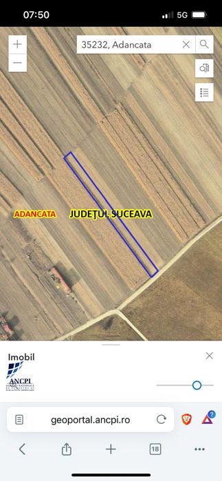 Teren de vânzare în Adancata zona ,,La Canton,,spre Hănțești ,,