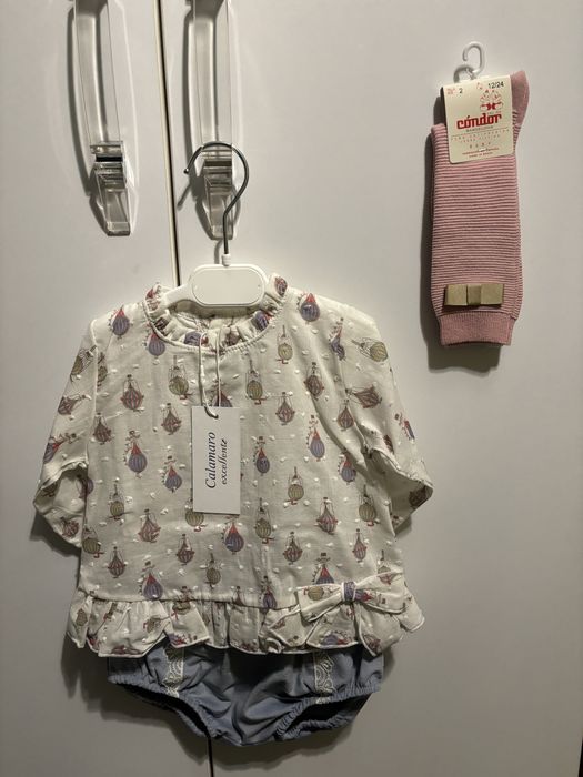 Bluză cu pantaloni scurti pentru 6/36 luni