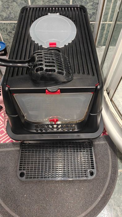 XXL Котешка Тоалетна от Неръждаема Стомана V2A304-Без Миризми и Течове