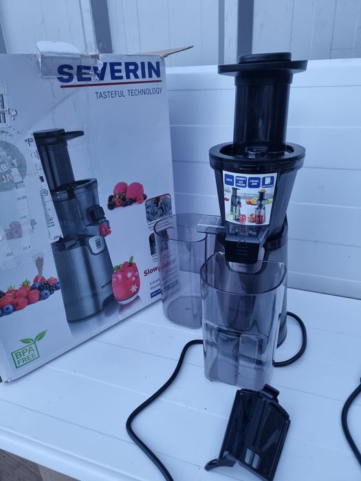 Storcator de fructe lent Severin ES3571, 60 rpm, 150 W, Argintiu