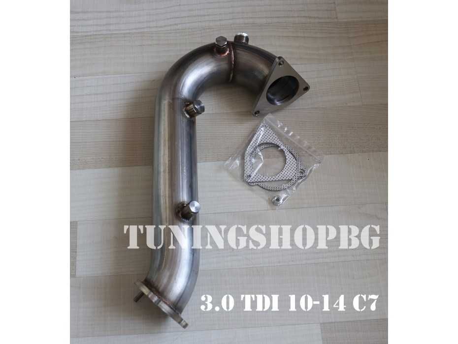 Тунинг ЗА Audi A6 C7 А7 3.0 TDI 2010-18 | ГОЛЯМ ИнТерКулеР и ДаунпайП