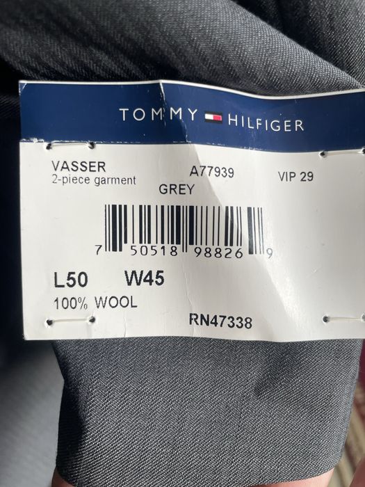 Костюм Tommy Hilfiger, 60, оригинал, 100% шерсть