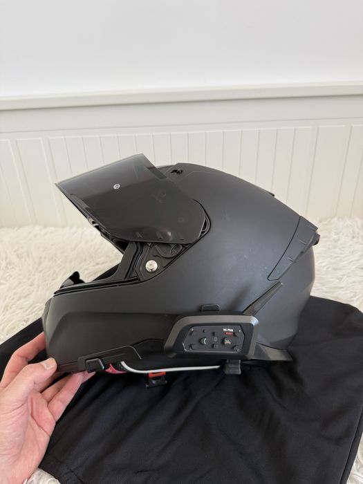 Casca moto NOS NS 10 neagra ECE-22.06