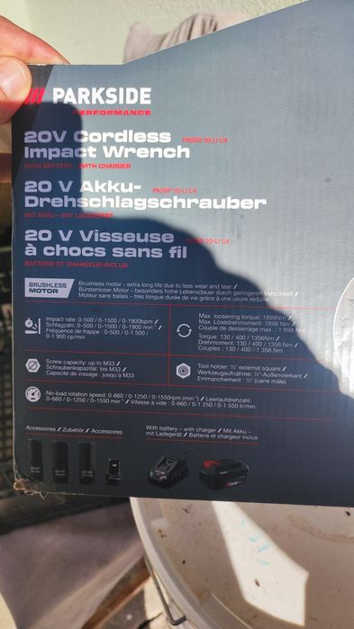 Pistol de impact Parkside Performance PASSP 20-Li C4