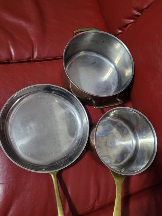 Oale/cratiță profesioanale din cupru cu interiorul inox