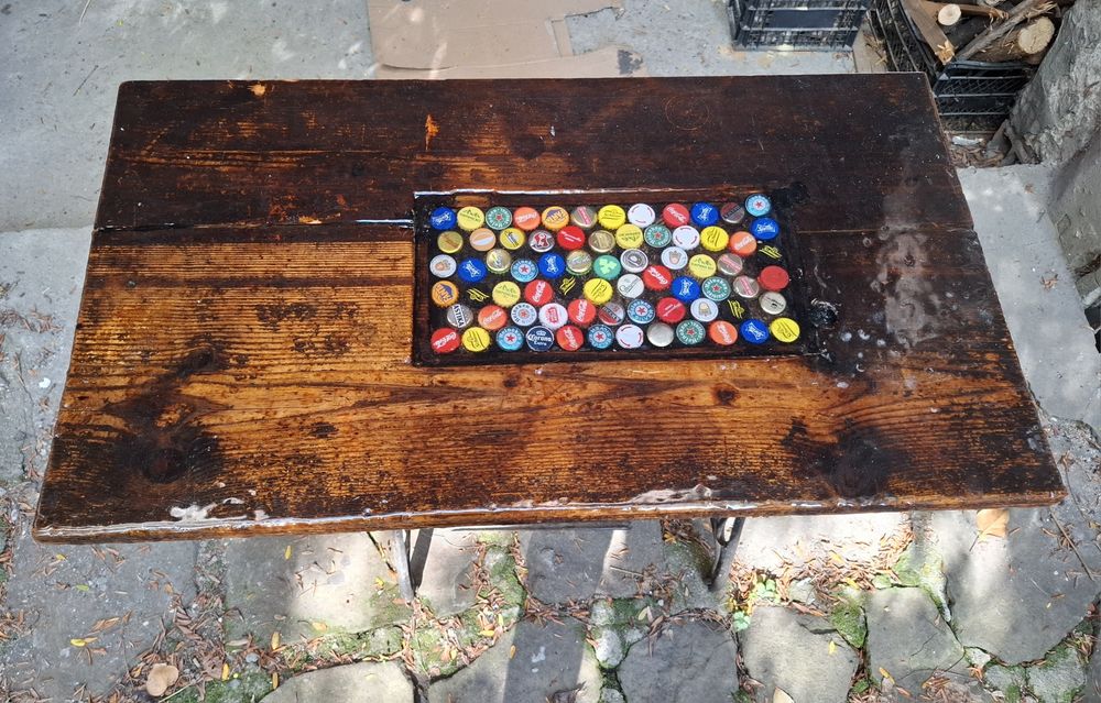 Маса Арт Дървена Сингер