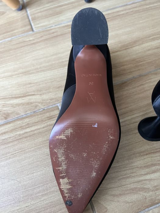 Туфли кожа, сатин