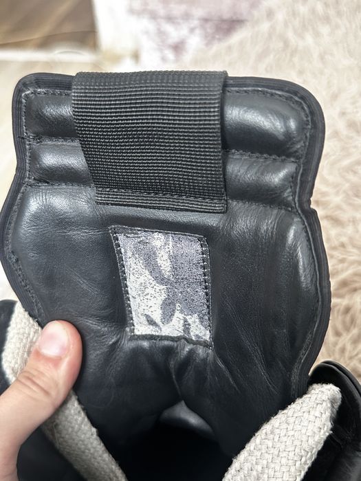 Rick Owens geobasket jumbo laces extended tongue