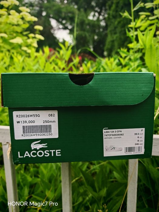 Красовки Lacoste оригинал, не подошёл размер