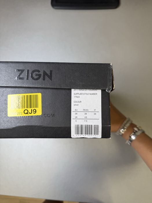 Zign дамски обувки на ток Silver EU 38