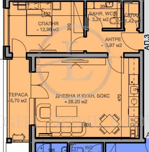 Продава се Двустаен апартамент в Пловдив, Кючук Париж - 76 кв.м за 1141 €/кв.м - Снимка #5