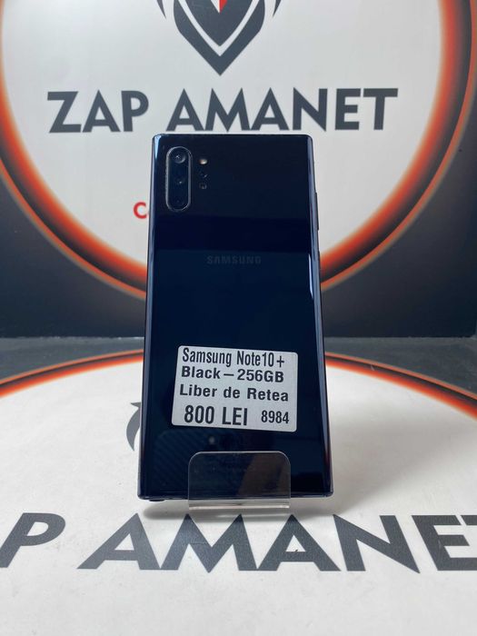 Zap Amanet Vitan - Samsung Note 10 Plus - Black - 256Gb