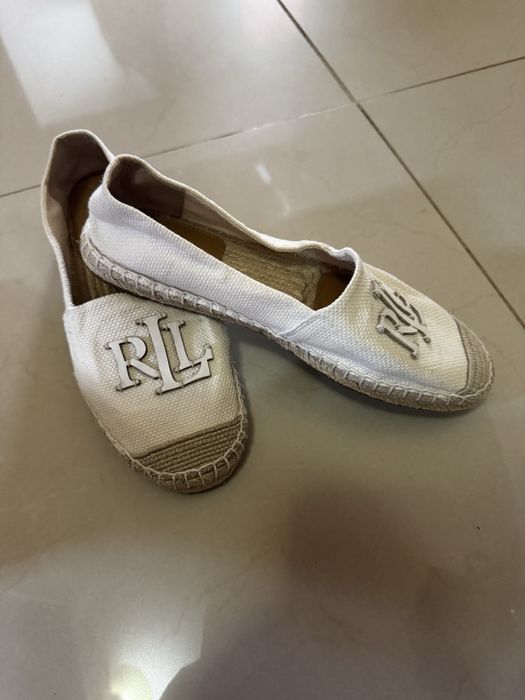 Espadrile/Mocasini  'CAMERYN'Lauren Ralph Lauren pe Alb Natural