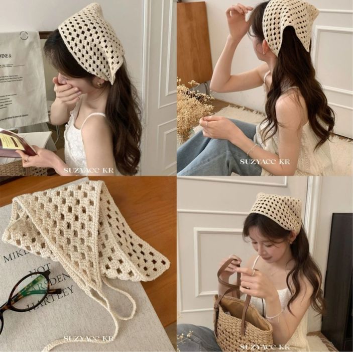 Косынка вязаная