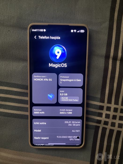Honor X9b 5g sotiladi