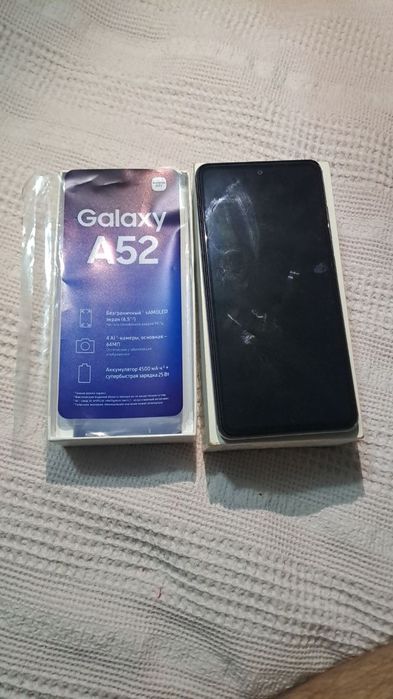 Samsung A52. Holati alo. karobka zaryadnik bor