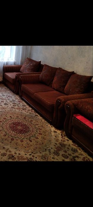 Диван + софа + кресло, все раскладываются