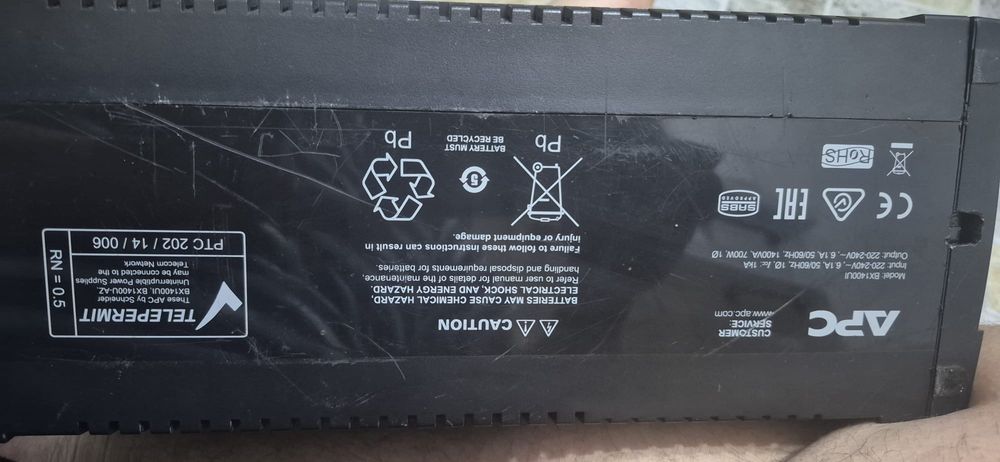 UPS APC BX1400U-GR, 1400 VA, 700 W