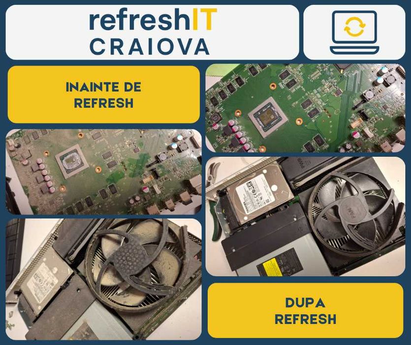 Servicii de diagnoză, curățare și mentenanță PC, Laptop-uri și Console