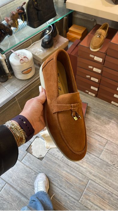Mocasini Loaferi Loro Piana piele naturala