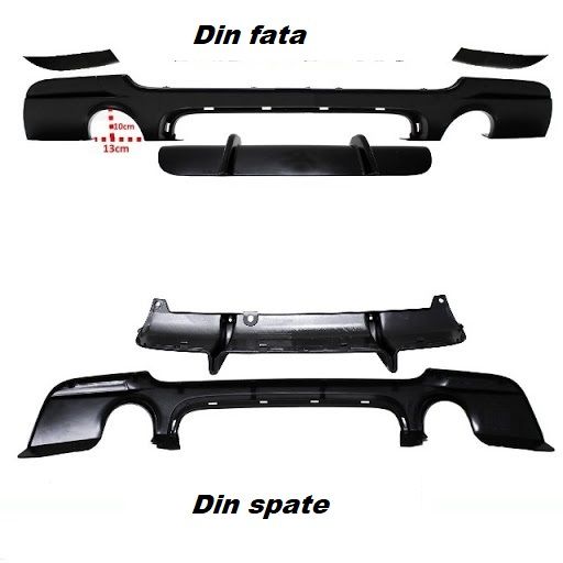 Difuzor bara spate BMW E92 (07-13) M Performance Design evac stg-dr