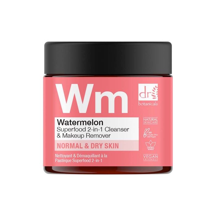 Почистващ измивен гел и дегримьор Watermelon Superfood Dr Botanicals