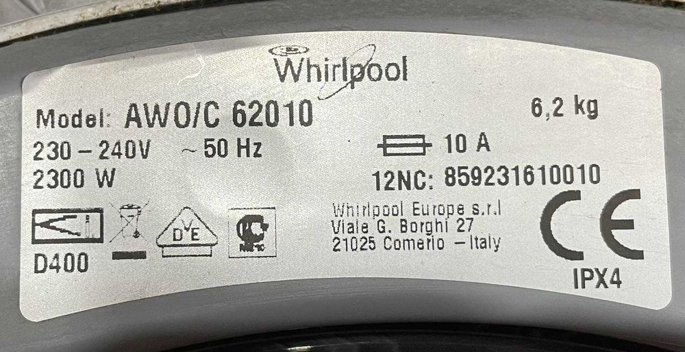 Платка управление с лицев панел  на авт.пералня  Whirlpool