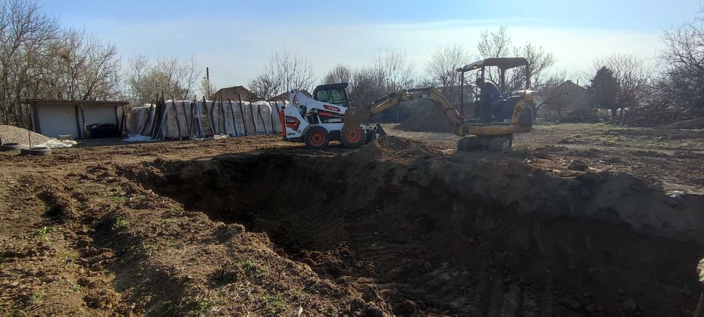 Услуги с мини челен товарач Бобкат Bobcat),транспортни услуги самосвал