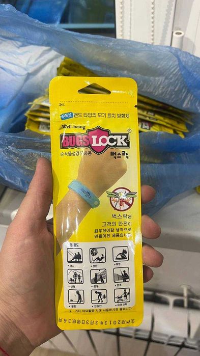 Браслеты от комаров BugsLock (Корея). Остаток 80 шт.