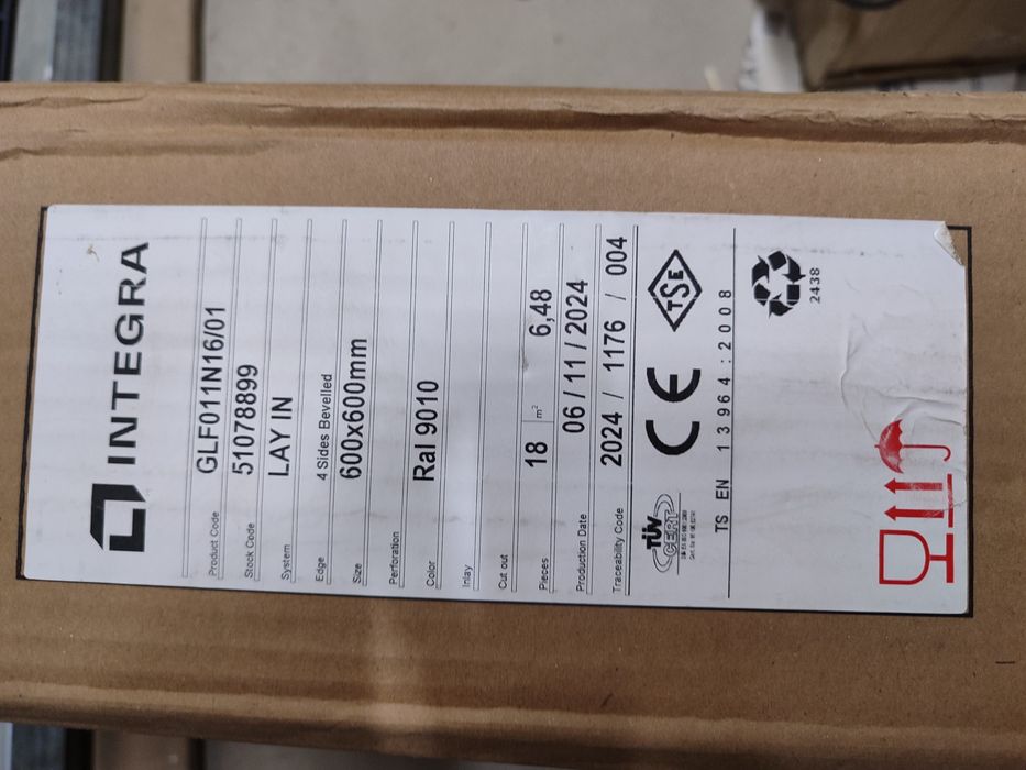 Метални пана за растерен окачен таван 60х60