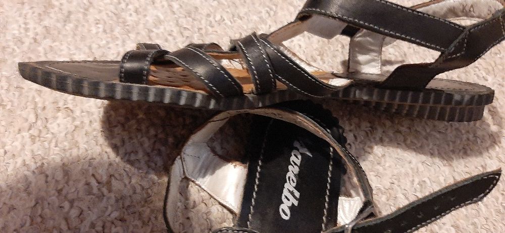 Sandale nr 38 piele Marelbo stil roman/ joase