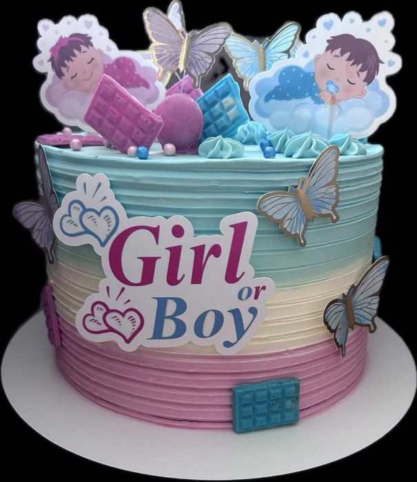 Realizez decoratiuni toppere din carton pentru prăjituri și torturi