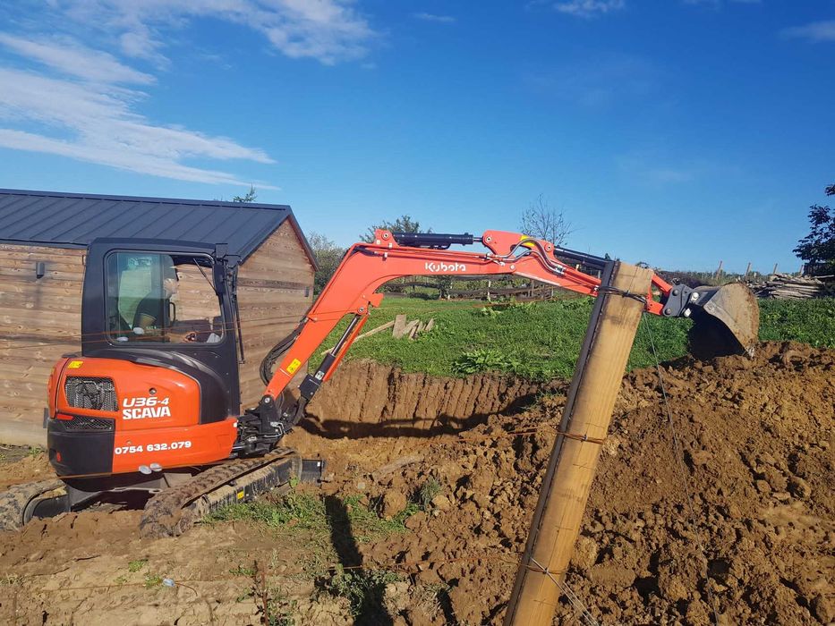 Sapaturi Santuri Nivelari Taluzari Terasari Inchiriere Mini excavator