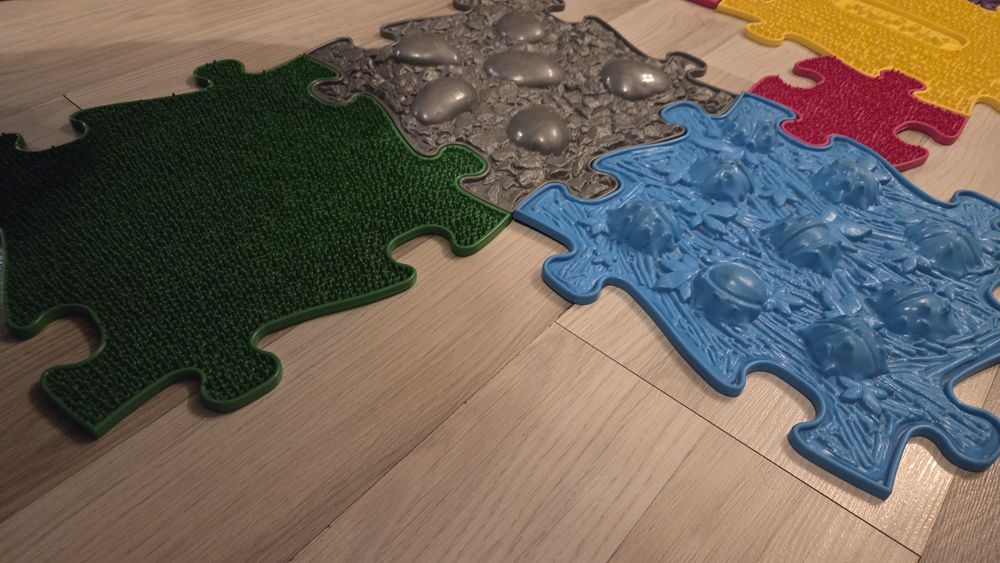 Covoras ortopedic puzzle, 11 piese