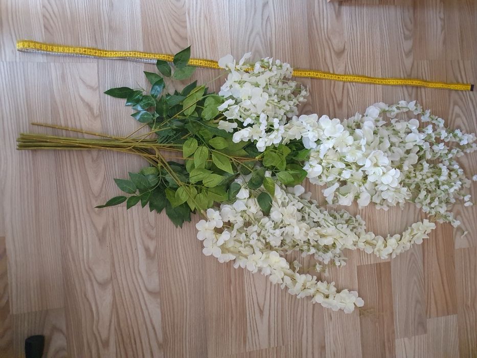15 fire Ghirlande flori artificiale albe Wisteria