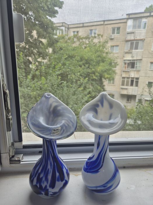 Vaze handmade Italia vetro soffiato a bocca BoMa