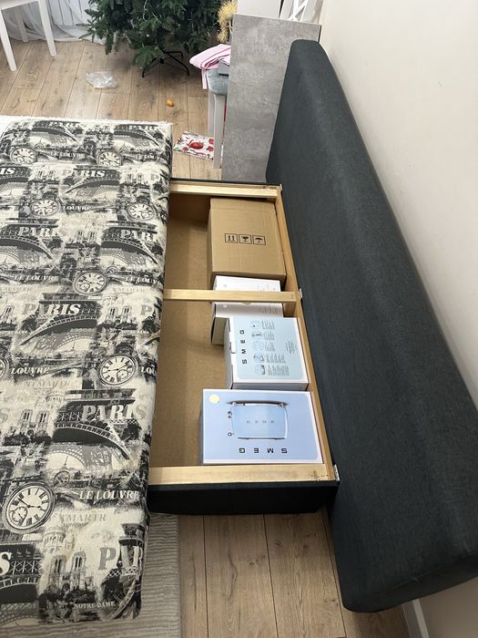 Диван раскладной с ящиком для хранения