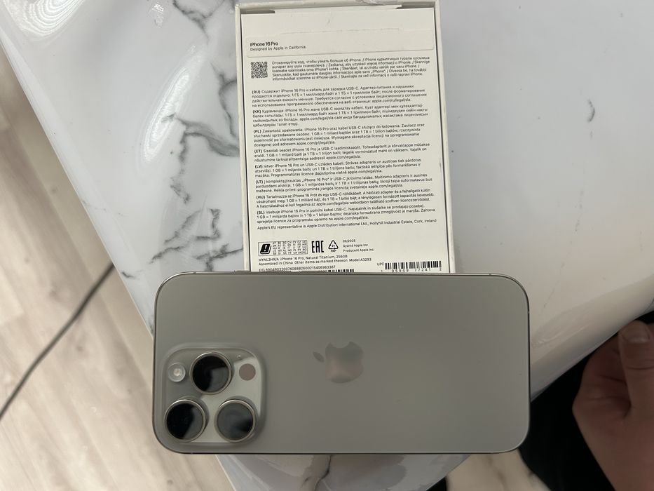 Iphone 16 pro 256gb 100% емкость