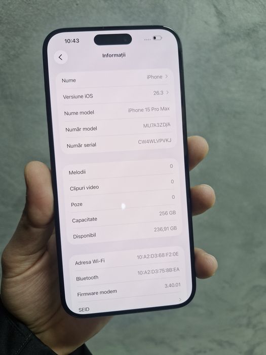 IPhone 15 Promax 256 GB