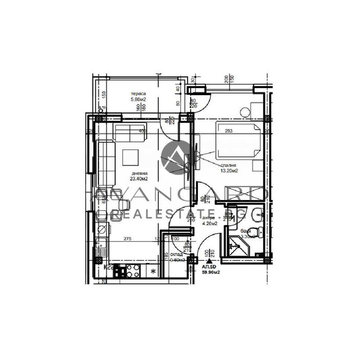 Продава се Двустаен апартамент в Пловдив, Беломорски - 68 кв.м за 581 €/кв.м - Снимка #7