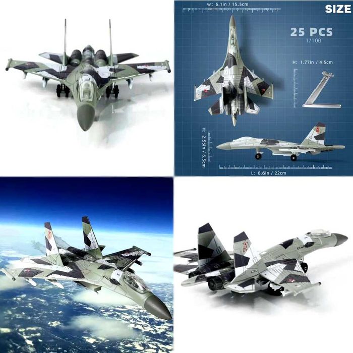 Macheta Avion Su 57 / Su 35 scara 1:72 / 1:100 / 27cm/22cm
