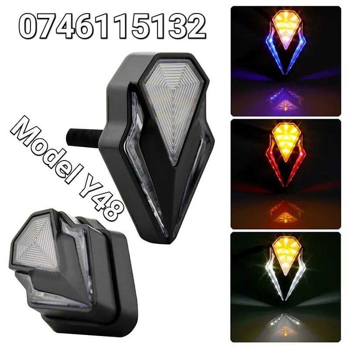 Semnalizari-Semnalizare LED-Moto-Atv-Scuter-Motocicleta-Enduro-12V-Y48