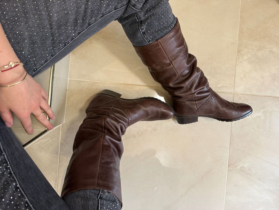 Дамски ботуши естествена кожа 39 номер 2 модела