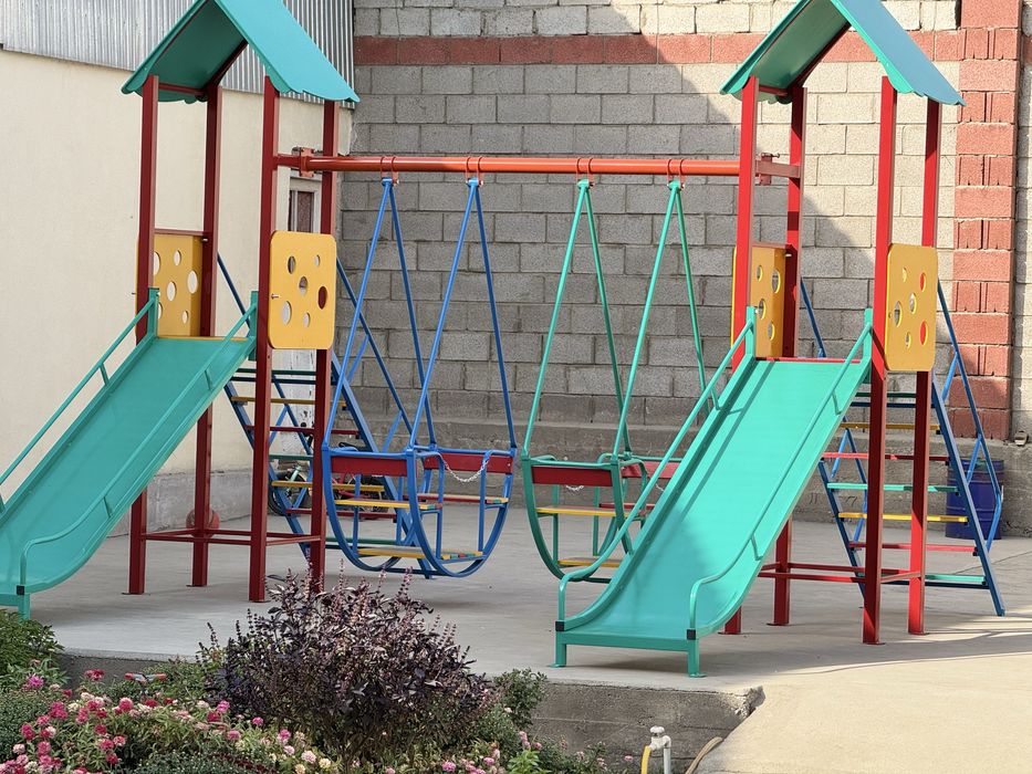 Горка + качеля комплект