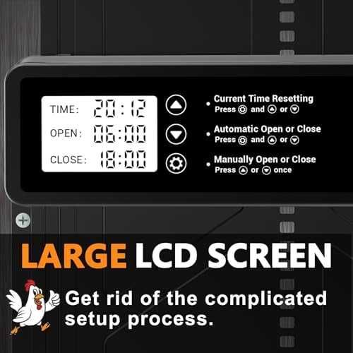 Автоматична врата за кокошарник INNOLAND LCD