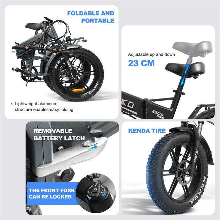 Електрически велосипед/колело EMOKO EC20 PRO 1000W 18AH