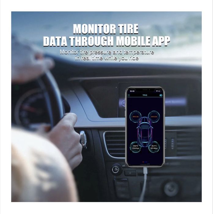 Sistem de monitorizare a presiunii pneurilor TPMS, Senzori externi set de 4 bucati.